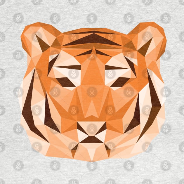 Geometric Low Poly Tiger Face by TigerTom